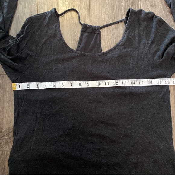 Skunkfunk long sleeve teeshirt wrap style b neck open back Lyocell sustainable - Picture 5 of 6